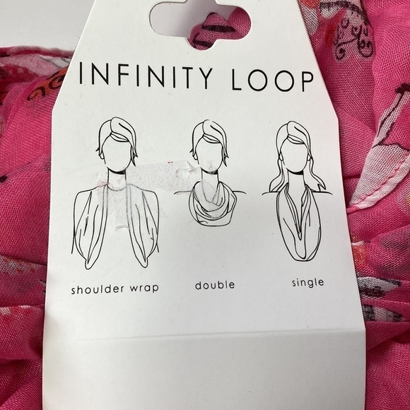 Collection 18 pink llama infinity scarf NWT - Picture 3 of 5
